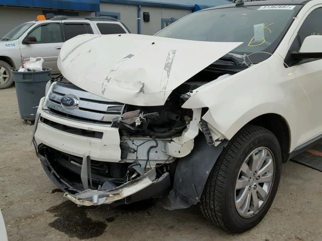 2FMDK38C68BA50483 - 2008 FORD EDGE SEL WHITE photo 9