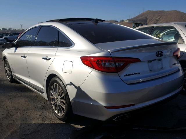 5NPE34AF8FH011802 - 2015 HYUNDAI SONATA SPO SILVER photo 3