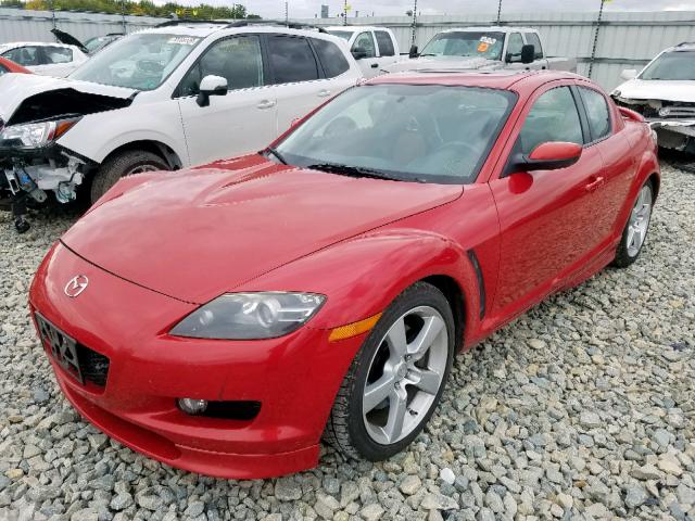 JM1FE17N340118519 - 2004 MAZDA RX8 RED photo 2