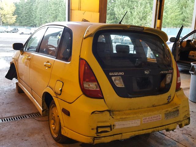 JS2RC41H425104724 - 2002 SUZUKI AERIO SX YELLOW photo 3