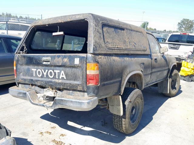 JT4RN01P8P7059786 - 1993 TOYOTA PICKUP 1/2 BLACK photo 4