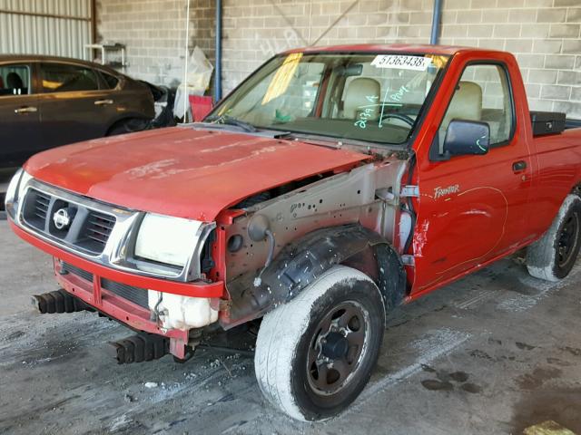 1N6DD21S0WC366840 - 1998 NISSAN FRONTIER X RED photo 9