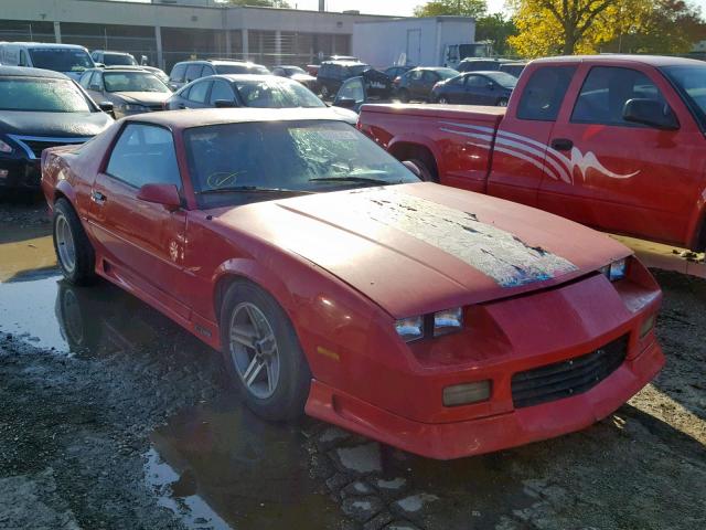 1G1FP23E8ML134017 - 1991 CHEVROLET CAMARO RS RED photo 1