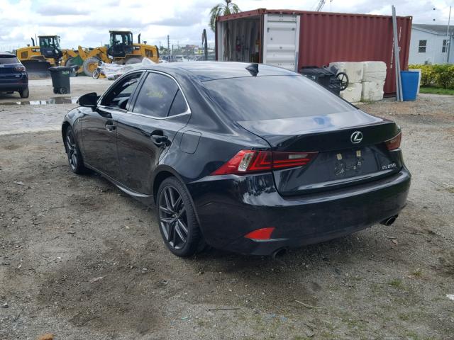 JTHBF1D21E5004348 - 2014 LEXUS IS 250 BLACK photo 3