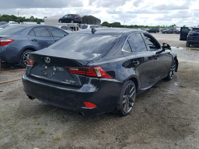 JTHBF1D21E5004348 - 2014 LEXUS IS 250 BLACK photo 4