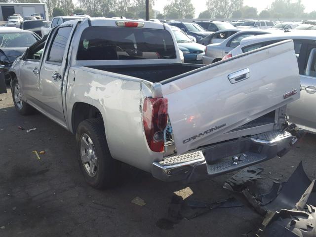 1GTDSCDE5A8127820 - 2010 GMC CANYON SLE SILVER photo 3