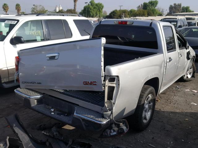 1GTDSCDE5A8127820 - 2010 GMC CANYON SLE SILVER photo 4