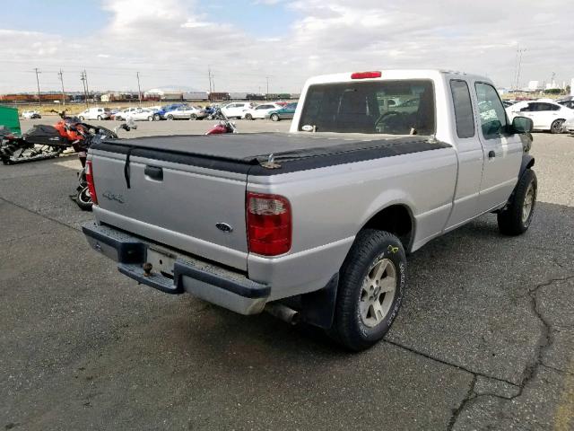 1FTYR15E64PA34959 - 2004 FORD RANGER SUP GRAY photo 4