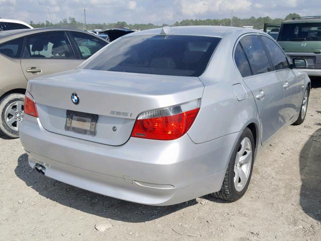 WBANE53526CK86711 - 2006 BMW 525 I SILVER photo 4