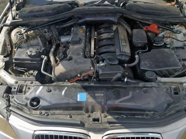 WBANE53526CK86711 - 2006 BMW 525 I SILVER photo 7