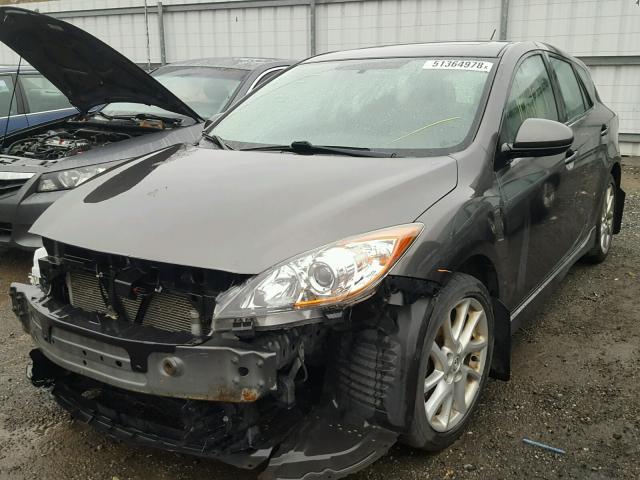 JM1BL1L64C1509268 - 2012 MAZDA 3 S CHARCOAL photo 2