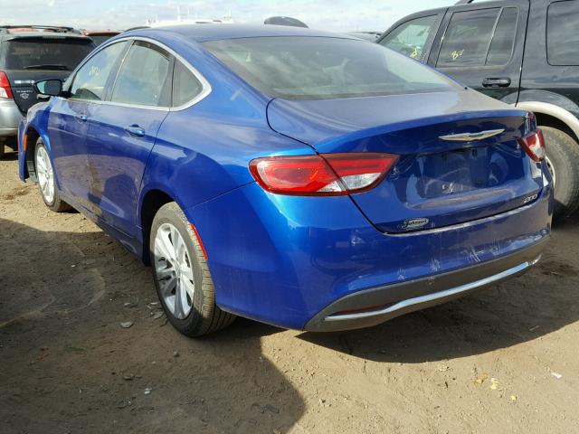 1C3CCCABXGN157994 - 2016 CHRYSLER 200 LIMITE GRAY photo 3