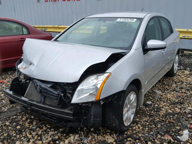 3N1AB6APXAL610895 - 2010 NISSAN SENTRA 2.0 SILVER photo 2