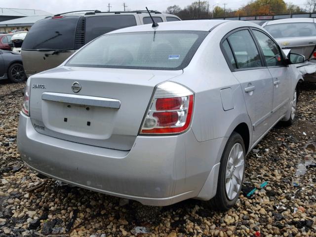 3N1AB6APXAL610895 - 2010 NISSAN SENTRA 2.0 SILVER photo 4