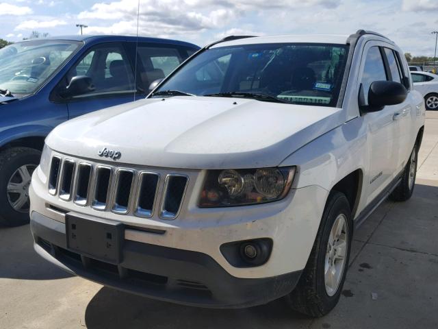 1C4NJCBA2ED843160 - 2014 JEEP COMPASS SP თეთრი ფოტო 2