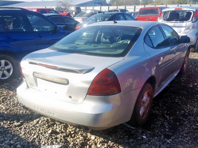 2G2WR544041296498 - 2004 PONTIAC GRAND PRIX SILVER photo 4