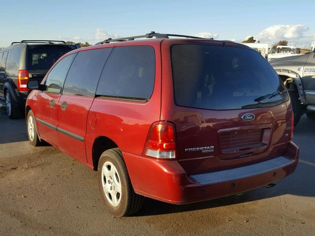 2FMZA51624BA45171 - 2004 FORD FREESTAR S MAROON photo 3