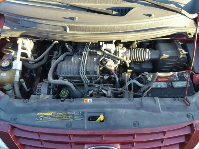 2FMZA51624BA45171 - 2004 FORD FREESTAR S MAROON photo 7