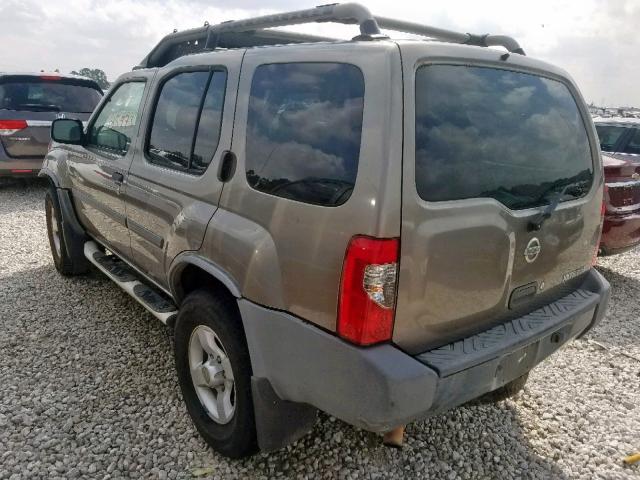 5N1ED28T54C639558 - 2004 NISSAN XTERRA XE BROWN photo 3