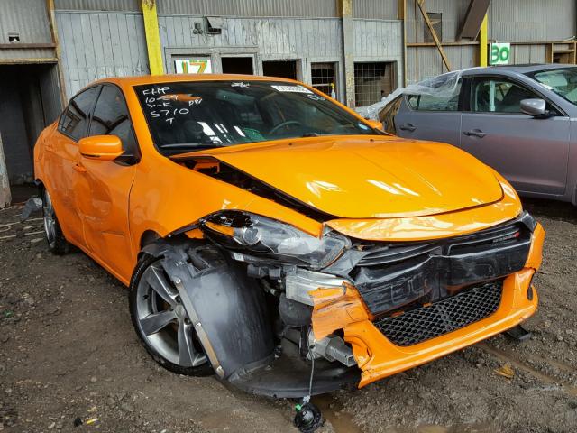 1C3CDFCB4DD325710 - 2013 DODGE DART LIMIT ORANGE photo 1