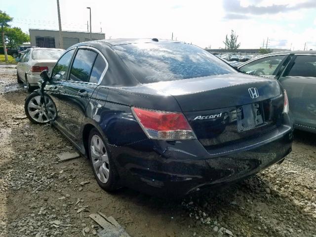 1HGCP26888A124834 - 2008 HONDA ACCORD EXL BLACK photo 3