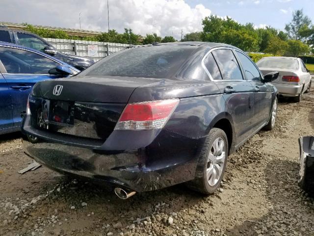 1HGCP26888A124834 - 2008 HONDA ACCORD EXL BLACK photo 4