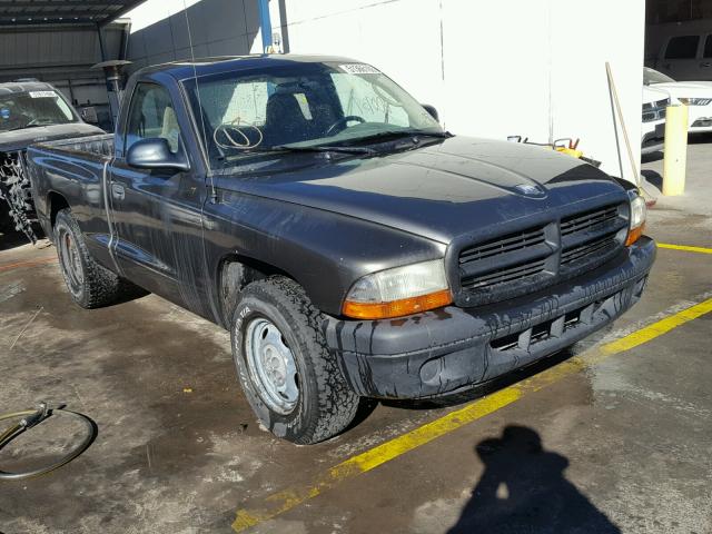 1D7FL16K14S533622 - 2004 DODGE DAKOTA SXT GRAY photo 1