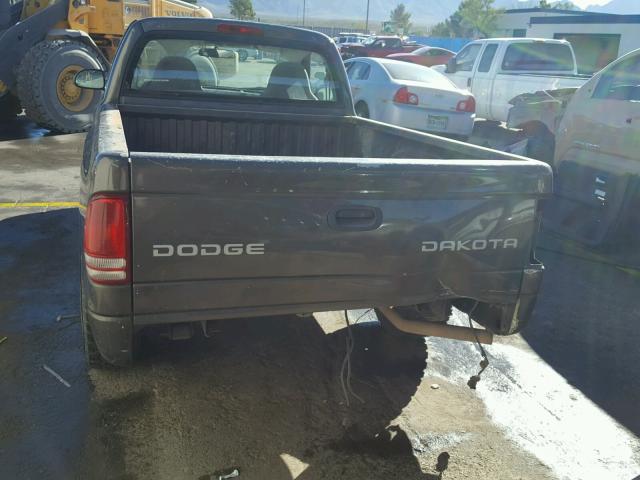 1D7FL16K14S533622 - 2004 DODGE DAKOTA SXT GRAY photo 6