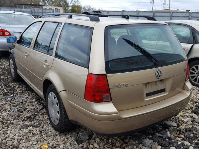 WVWSB61J71W535323 - 2001 VOLKSWAGEN JETTA GLS GOLD photo 3