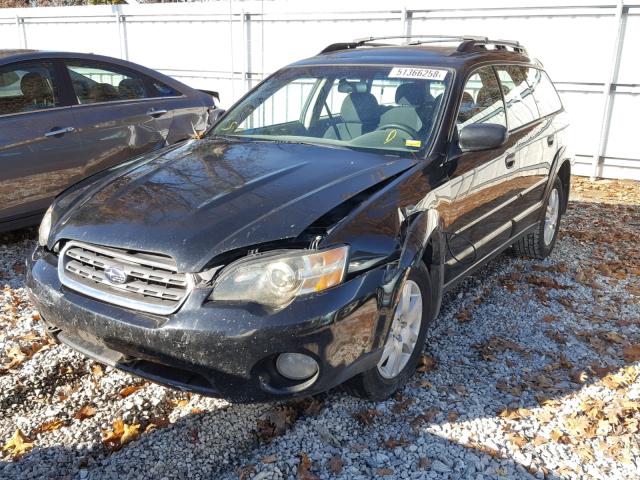 4S4BP61C857312464 - 2005 SUBARU LEGACY OUT BLACK photo 2