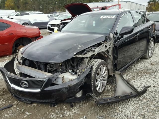 JTHCK262785026152 - 2008 LEXUS IS 250 BLACK photo 2