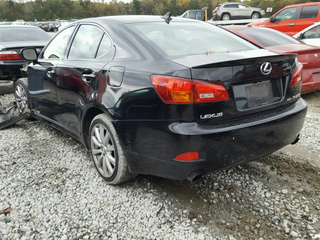 JTHCK262785026152 - 2008 LEXUS IS 250 BLACK photo 3