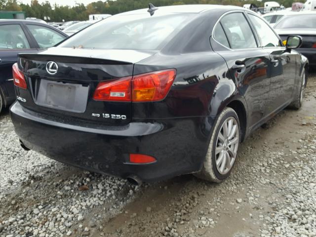 JTHCK262785026152 - 2008 LEXUS IS 250 BLACK photo 4