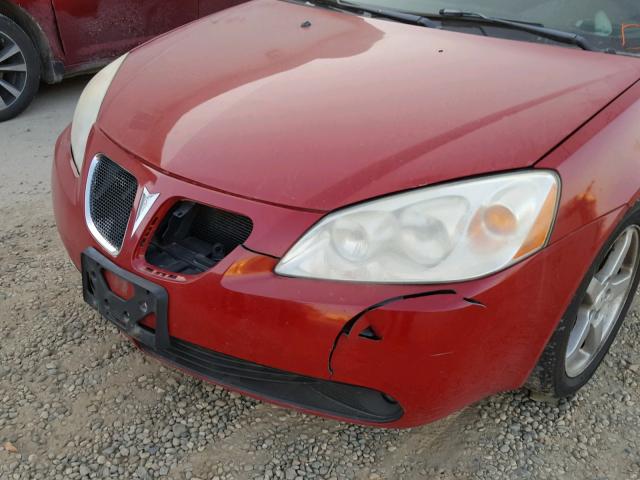 1G2ZH558464113418 - 2006 PONTIAC G6 GT RED photo 9