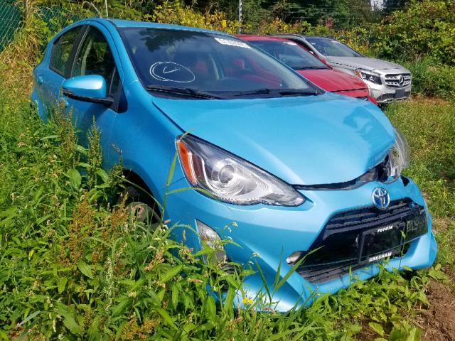 JTDKDTB31F1091322 - 2015 TOYOTA PRIUS C BLUE photo 1