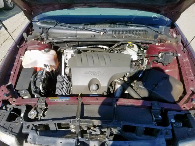 1G4HP52K434203833 - 2003 BUICK LESABRE CU MAROON photo 7