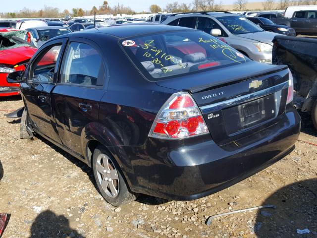KL1TD5DE1BB205782 - 2011 CHEVROLET AVEO LS BLACK photo 3