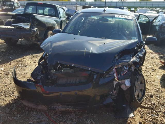 KL1TD5DE1BB205782 - 2011 CHEVROLET AVEO LS BLACK photo 7