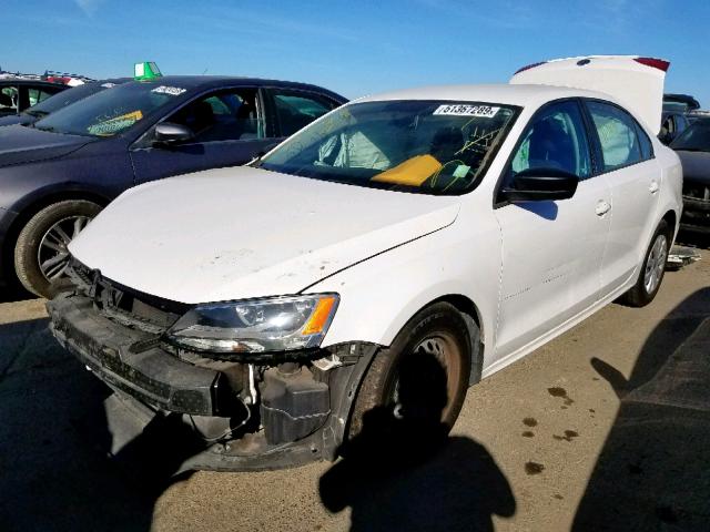 3VW1K7AJ4DM415482 - 2013 VOLKSWAGEN JETTA BASE Սպիտակ լուսանկար 2
