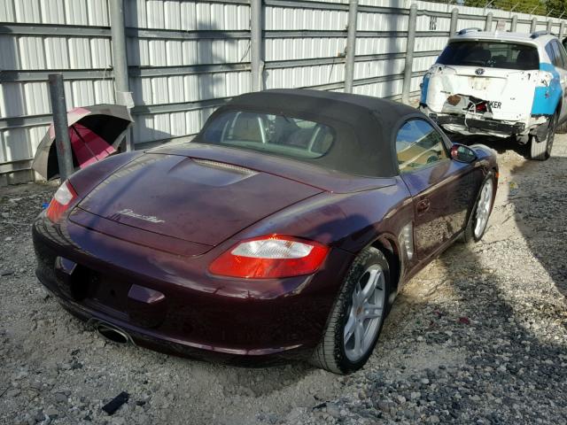 WP0CA29816U710363 - 2006 PORSCHE BOXSTER MAROON photo 4