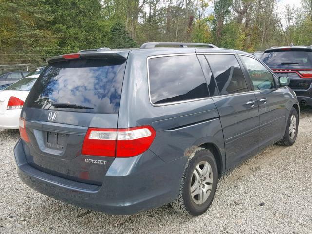 5FNRL38745B086469 - 2005 HONDA ODYSSEY EX CHARCOAL photo 4