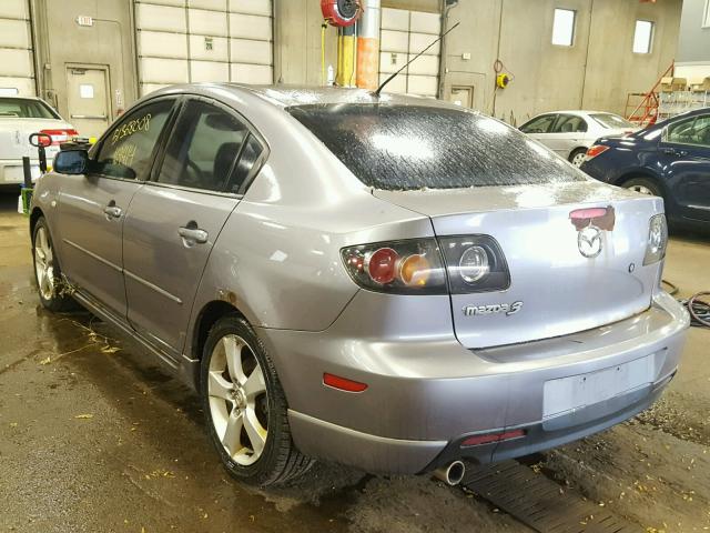 JM1BK323051261092 - 2005 MAZDA 3 S GRAY photo 3