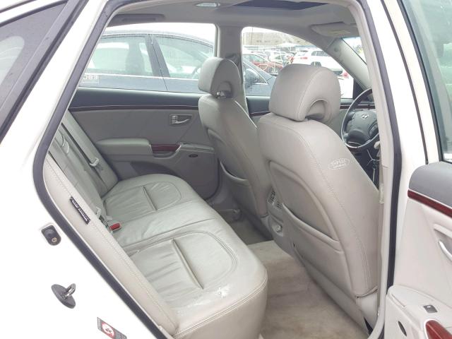 KMHFC46F87A215727 - 2007 HYUNDAI AZERA SE WHITE photo 6