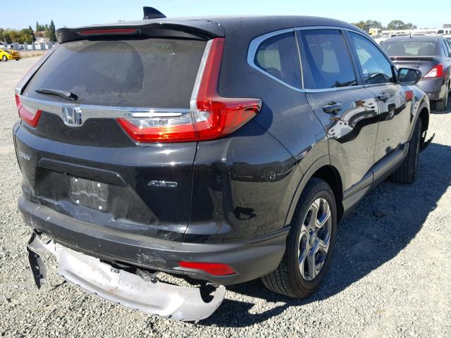 2HKRW2H8XHH672982 - 2017 HONDA CR-V EXL BLACK photo 4