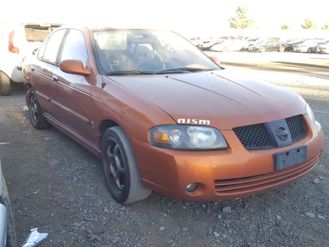 3N1AB51A36L509422 - 2006 NISSAN SENTRA SE- ORANGE photo 1