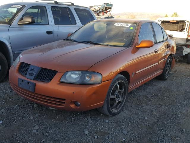 3N1AB51A36L509422 - 2006 NISSAN SENTRA SE- ORANGE photo 2