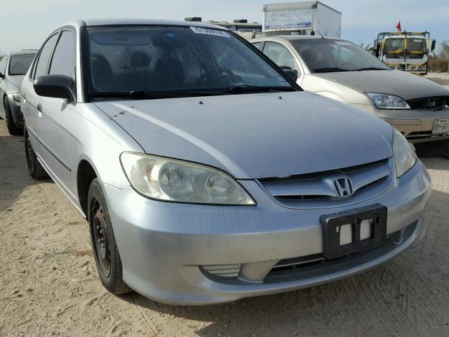 1HGES16315L008297 - 2005 HONDA CIVIC DX V SILVER photo 1