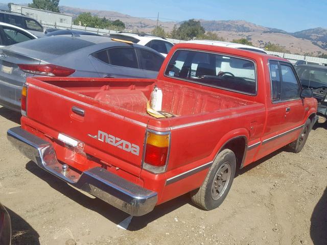 JM2UF3237M0116404 - 1991 MAZDA B2200 CAB RED photo 4