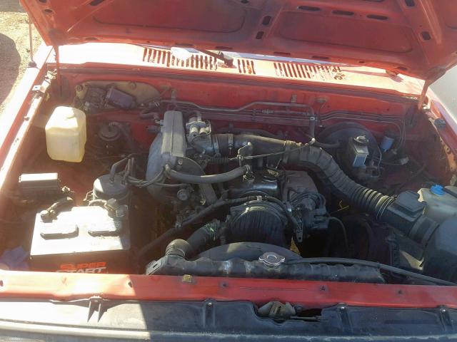 JM2UF3237M0116404 - 1991 MAZDA B2200 CAB RED photo 7