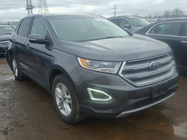 2FMPK4J80HBB87394 - 2017 FORD EDGE SEL GRAY photo 1